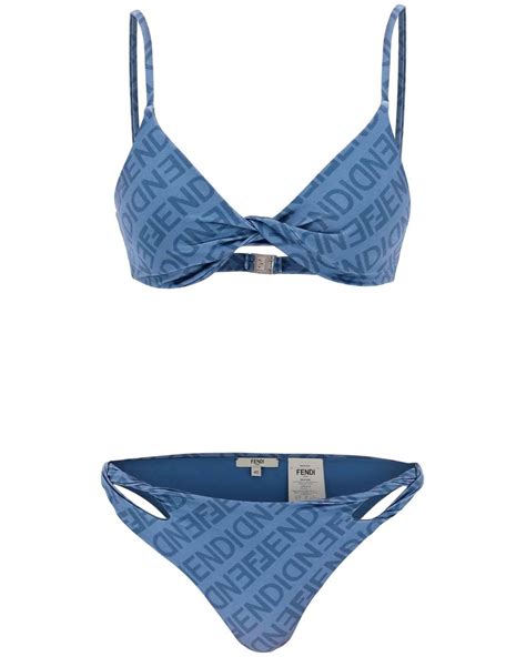 blue fendi swimsuit|fendi bikini high waisted.